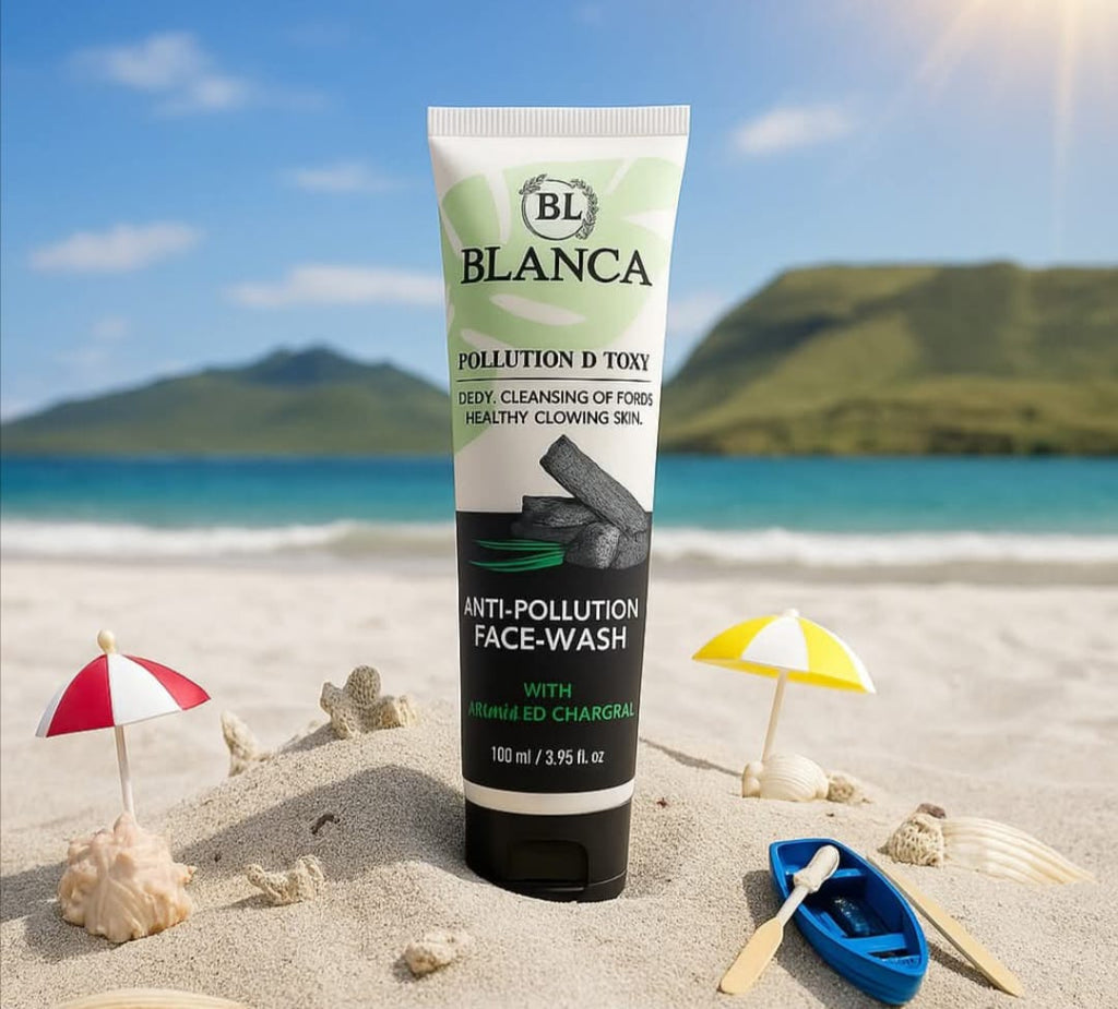 Blanca Pollution Detox Facewash With Charcoal Green Tea And Aloe Vera Deep Cleansing