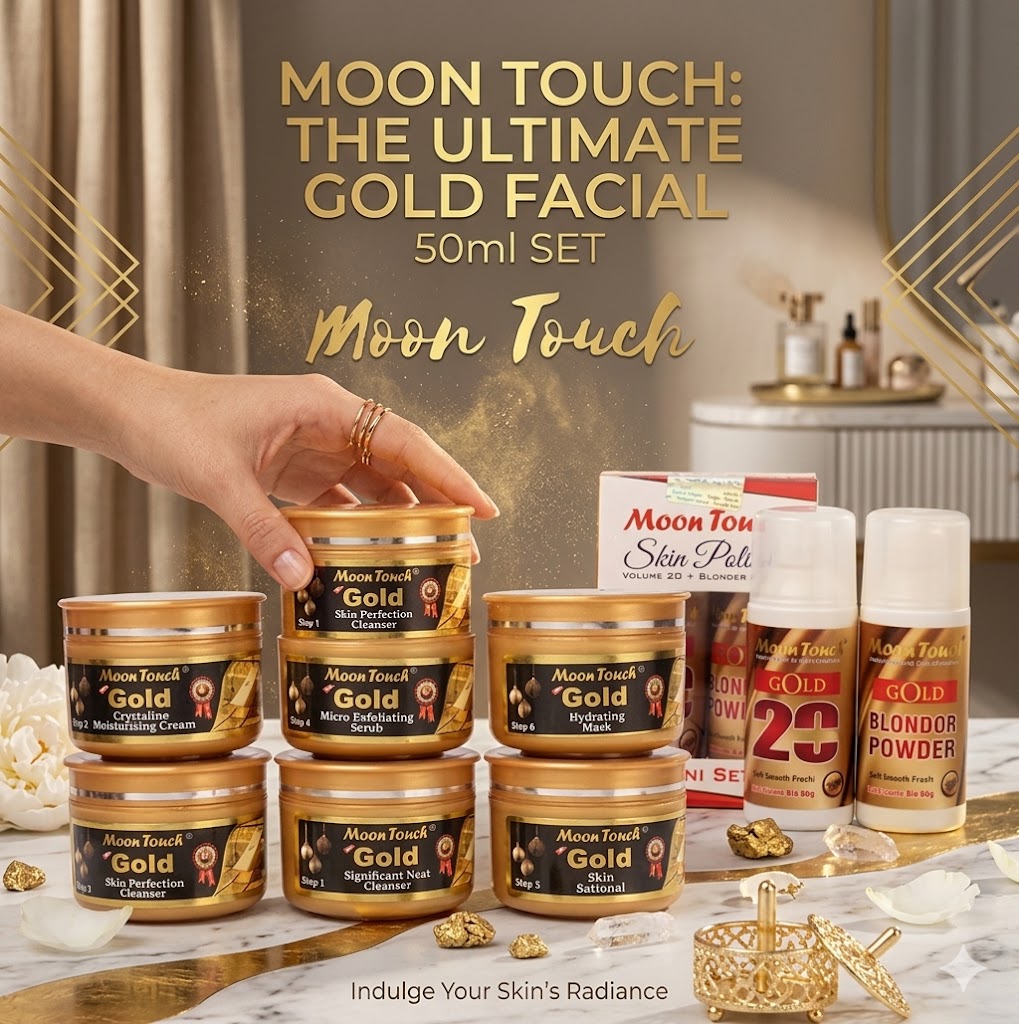 Gold Facial Set 50ml With Mini Polisher + Free Sponge