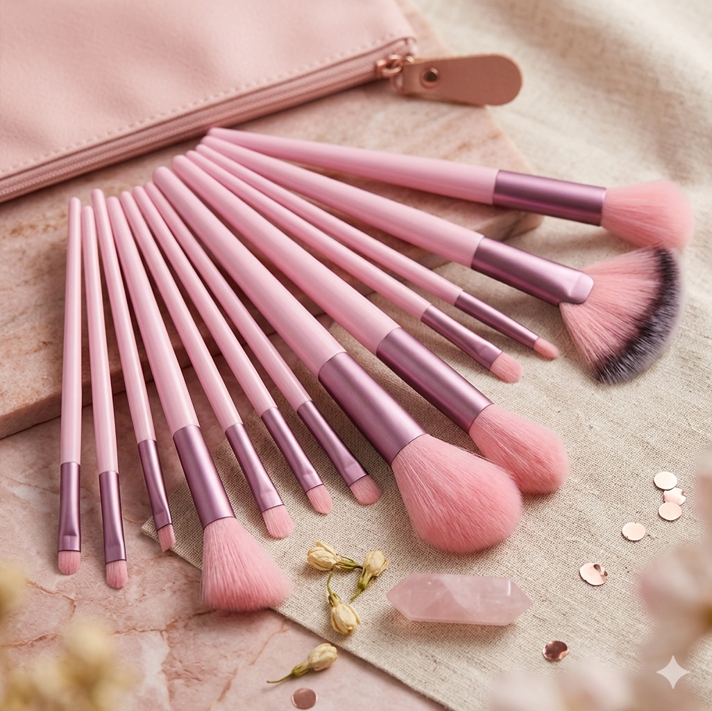 13 Pieces Soft Fluffy Makeup Brush Set