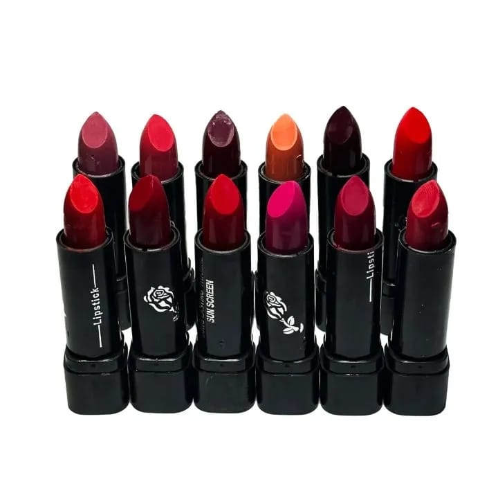 12 Pcs High Pigmented Matte Lipstick Set,  For Bold And Beautiful Looks