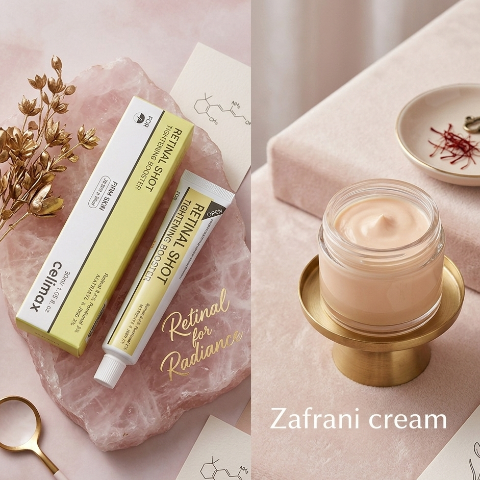 Deal Pack – 15ml Retinal Serum for Firm & Smooth Skin + Zafrani Whitening Cream 200g