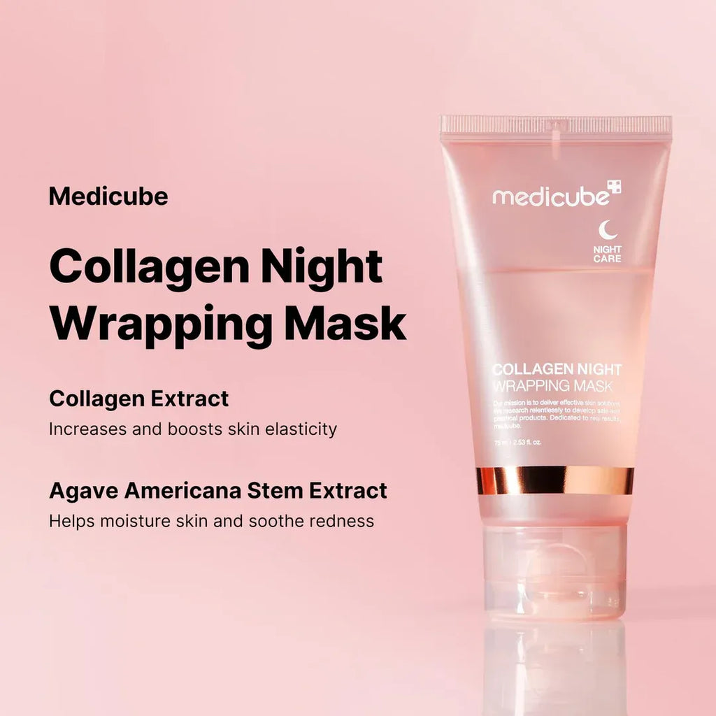 Medicube Collagen Overnight Wrapping Peel Off Facial Mask Pack 75ml Made In Korea