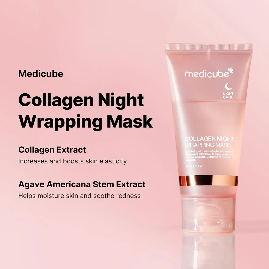 Medicube Collagen Overnight Wrapping Peel Off Facial Mask Pack 75ml Made In Korea
