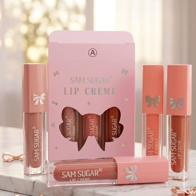 Sam Sugar Matte Liquid Lipsticks Pack Of 4 Long Lasting Multi Shades
