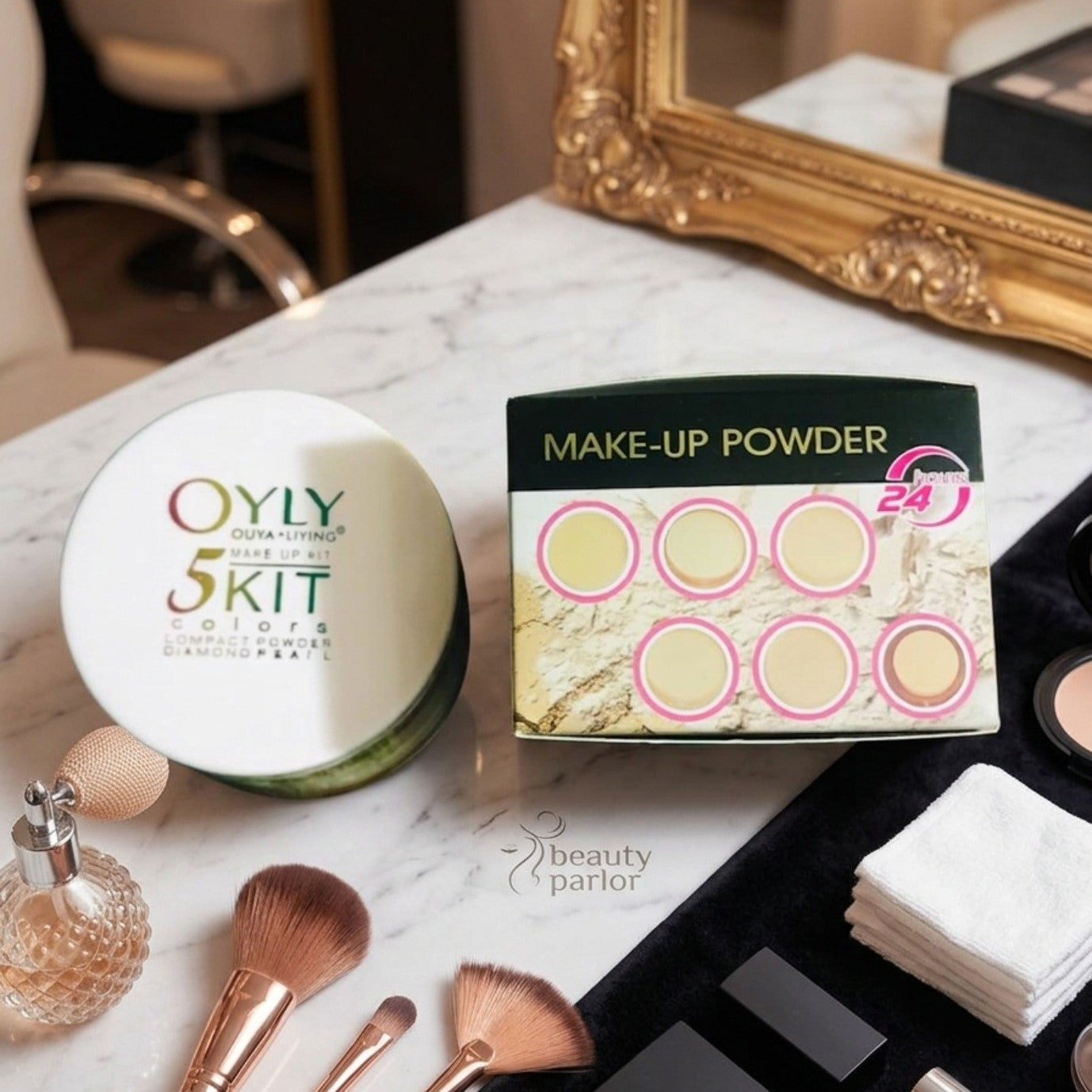 OYLY 5 In 1 Compact Face Powder Kit