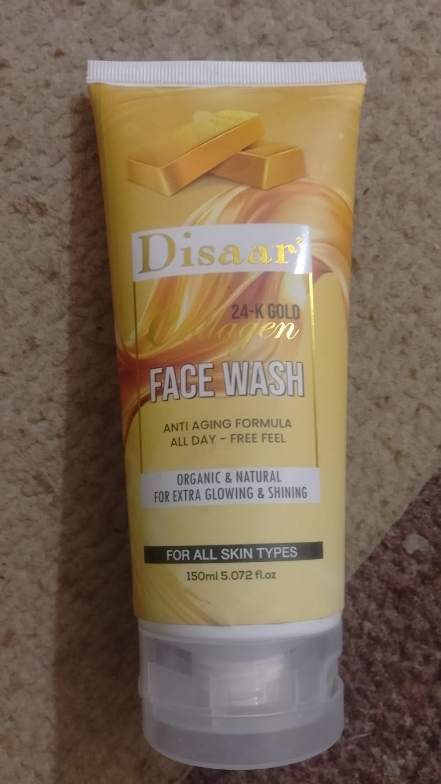 Disaar 24K Gold Face Wash Liquid For All Skin Types 150Ml A