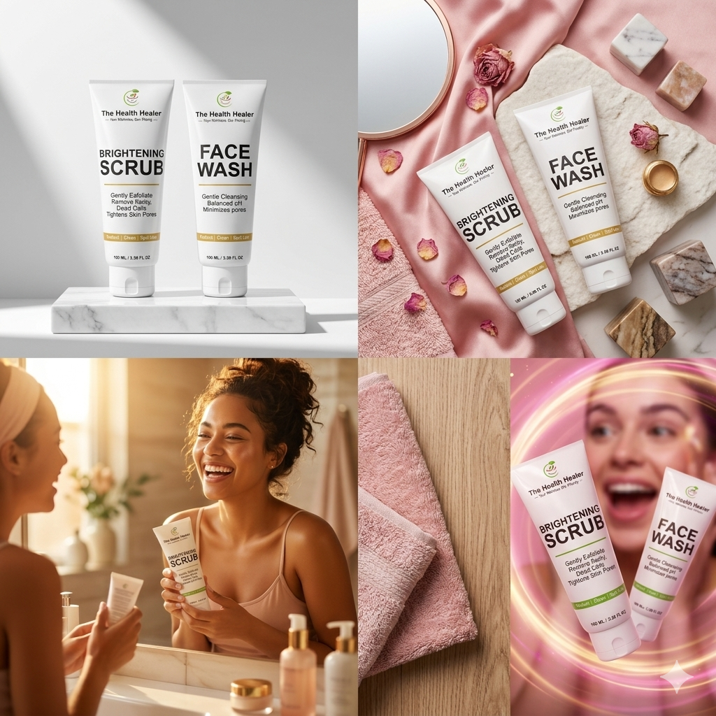 2 in 1 Brightening Facewash & Scrub Deal Moisturizes Your Skin, Pack of 2