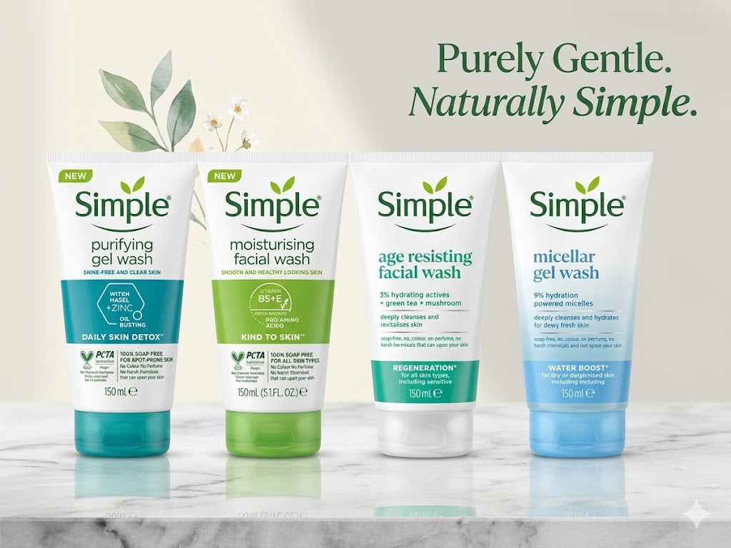 Simple Age Resistance Facial Wash – Hydrating Face Cleanser for Soft, Smooth & Fresh Skin