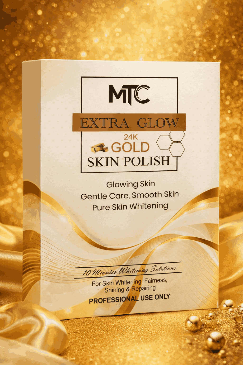 MTC International Extra Glow 24K Gold Skin Polish Kit Made in France