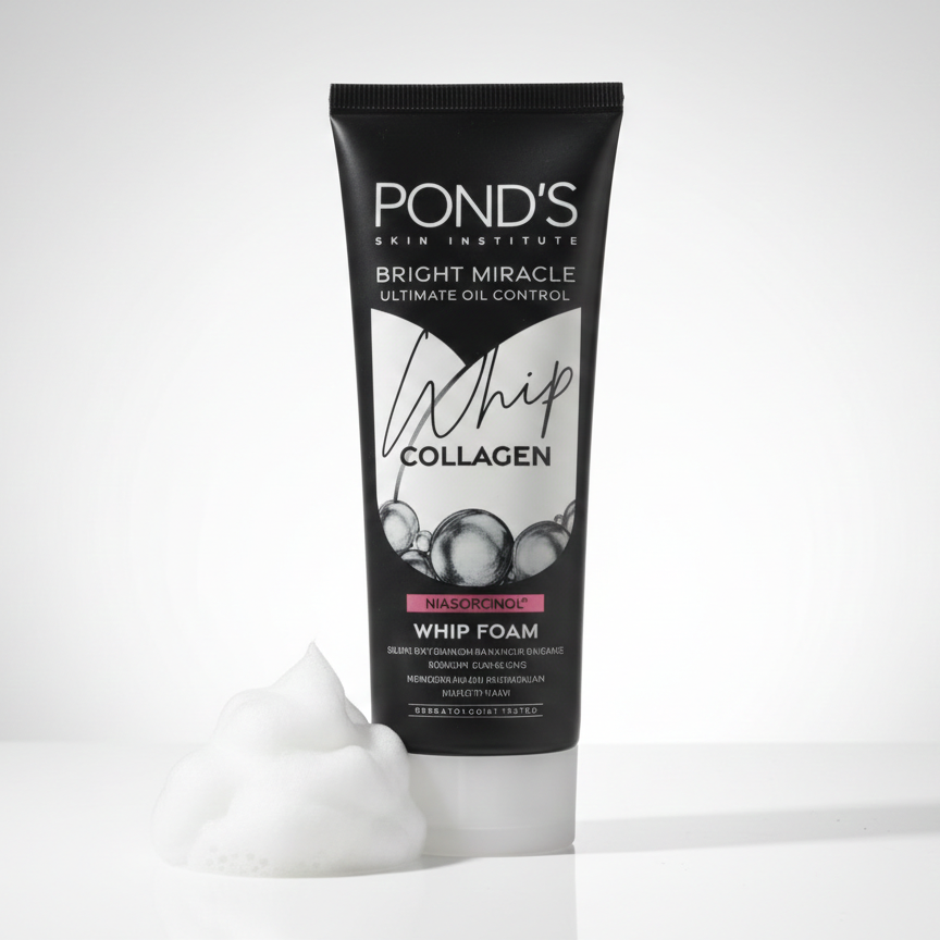 POND’S Bright Miracle Activated Charcoal Facial Foam – Ultimate Oil Control & Deep Cleansing Face Wash
