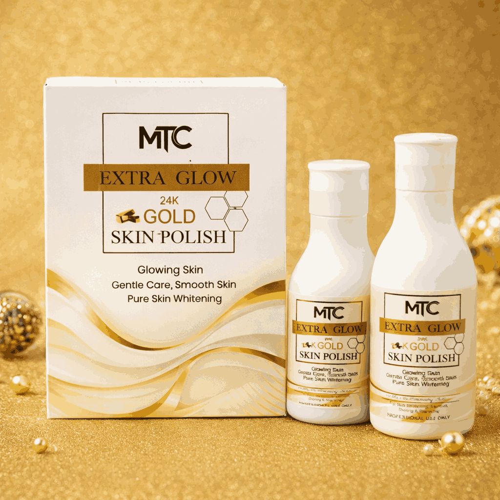MTC International Extra Glow 24K Gold Skin Polish Kit Made in France