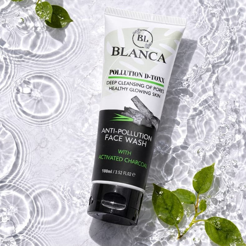 Blanca Pollution Detox Facewash With Charcoal Green Tea And Aloe Vera Deep Cleansing