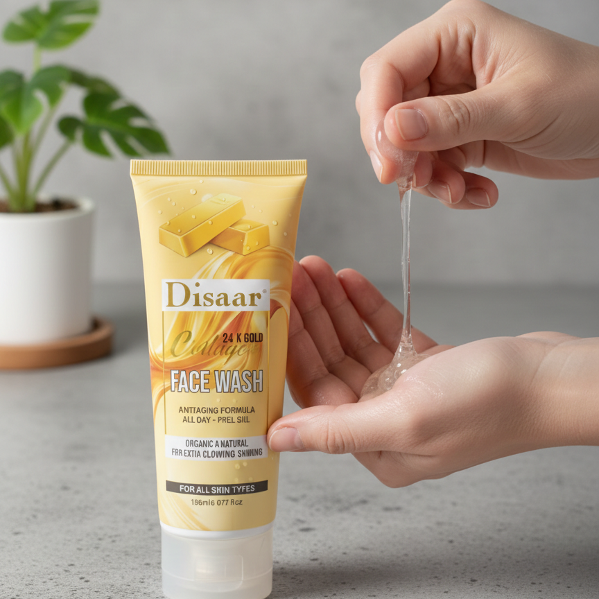 Disaar 24K Gold Face Wash Liquid For All Skin Types 150Ml A