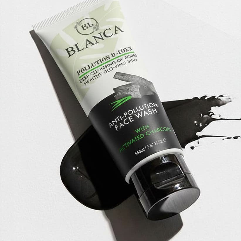 Blanca Pollution Detox Facewash With Charcoal Green Tea And Aloe Vera Deep Cleansing