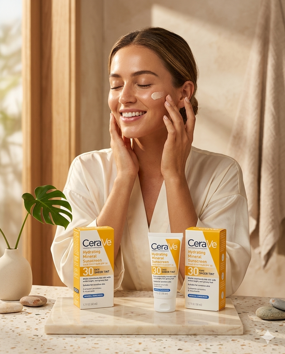 CeraVe Hydrating Mineral Sunscreen SPF 50