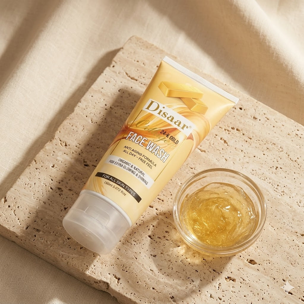 Disaar 24K Gold Face Wash Liquid For All Skin Types 150Ml A