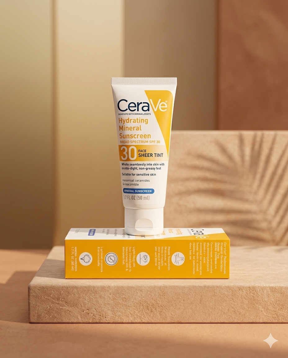 CeraVe Hydrating Mineral Sunscreen SPF 50
