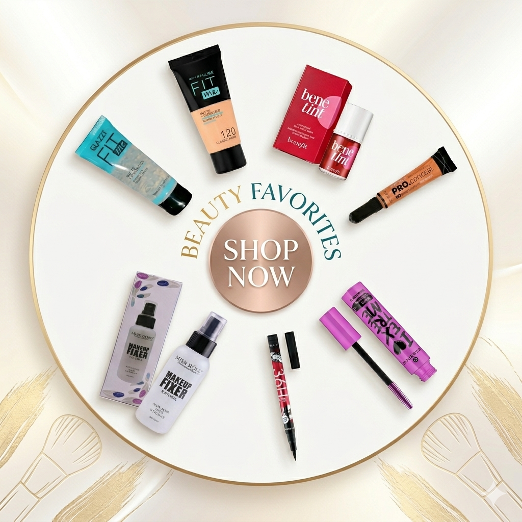 7 in 1 Makeup Deal Includes - Setting Spray, BB Cream, Primer, Lip Tint, Concealer, Mascara and Eyeliner