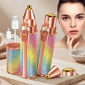2-in-1 Flawless Eyebrow Trimmer | USB Rechargeable 2in1 Flawless Trimmer With Wire & Cleaning Brush