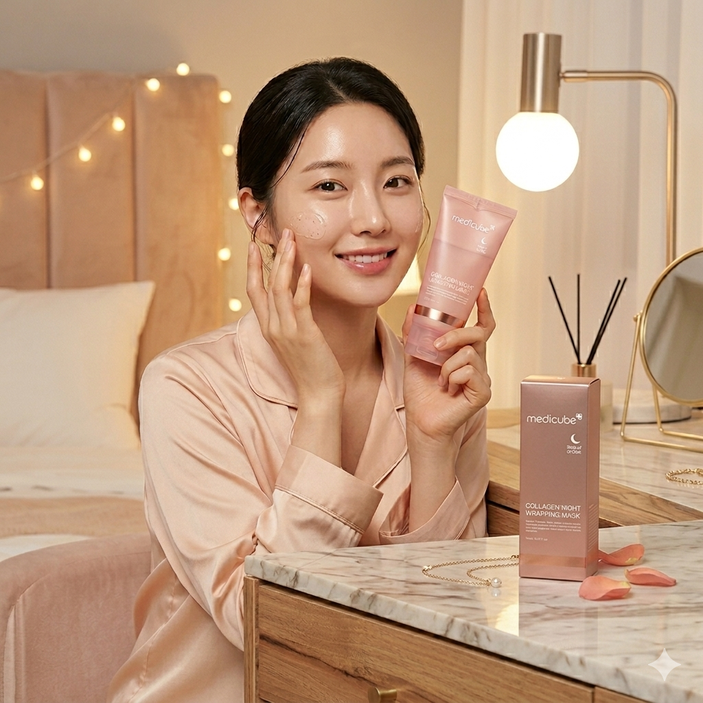 Medicube Collagen Overnight Wrapping Peel Off Facial Mask Pack 75ml Made In Korea