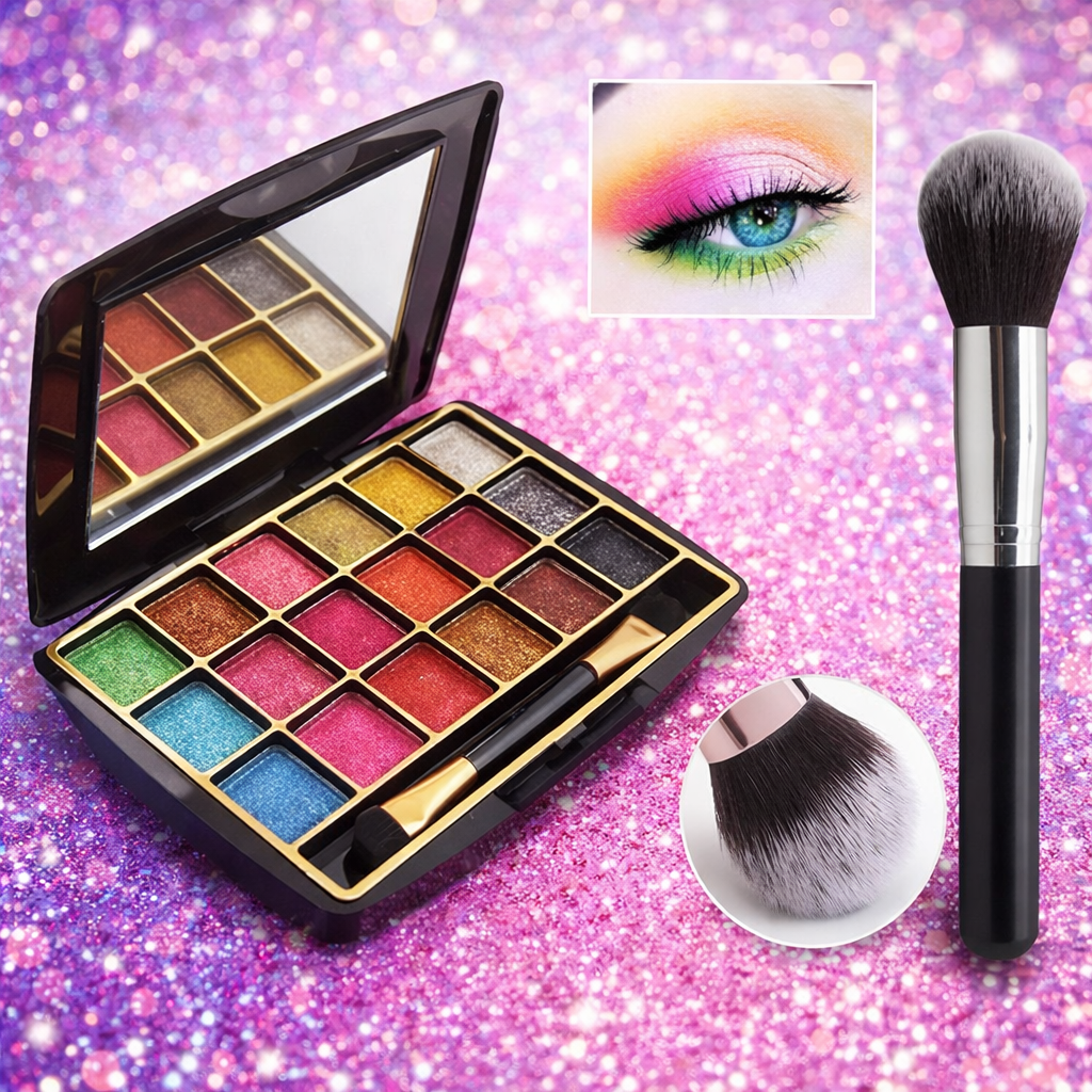 MAT Beauty 18 in 1 Professional Makeup Eyeshadow Kit neutral shades